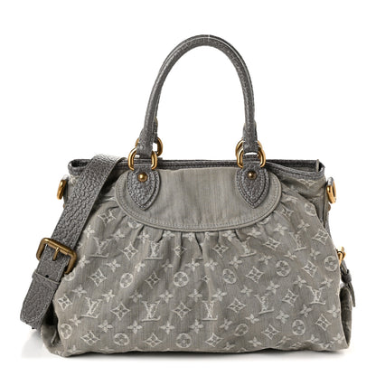 Louis Vuitton Denim Neo Cabby MM Grey 1 of 9