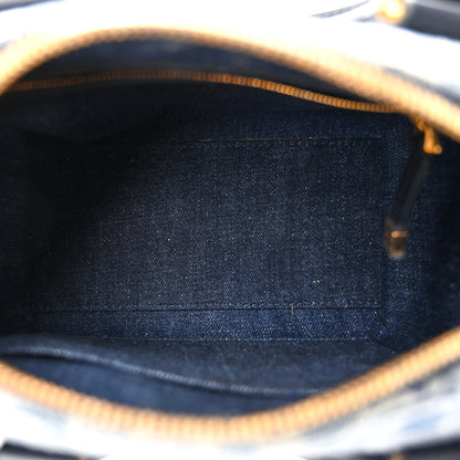 Christian Dior Denim Oblique Groove 20 Bag Blue 10 of 19