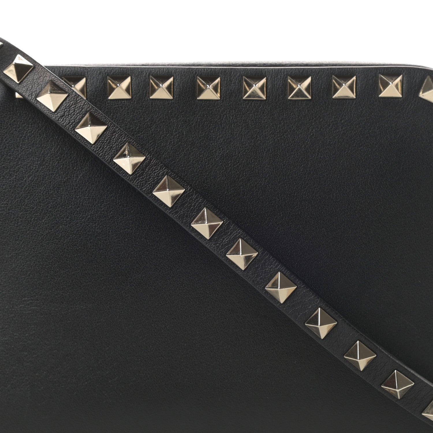 Valentino Garavani Calfskin Rockstud Camera Crossbody Bag Black 7 of 12