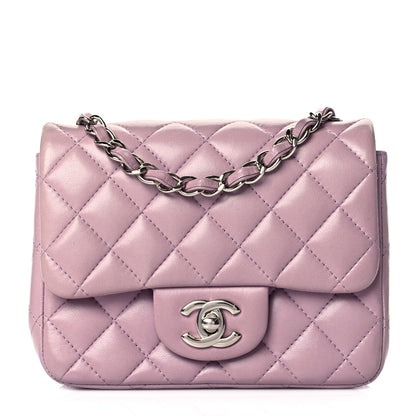 Chanel Lambskin Quilted Mini Square Flap Light Purple 1 of 11