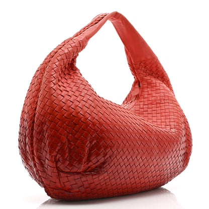 Bottega Veneta Nappa Patent Intrecciato Large Belly Veneta Ombre Hobo Magma 3 of 11