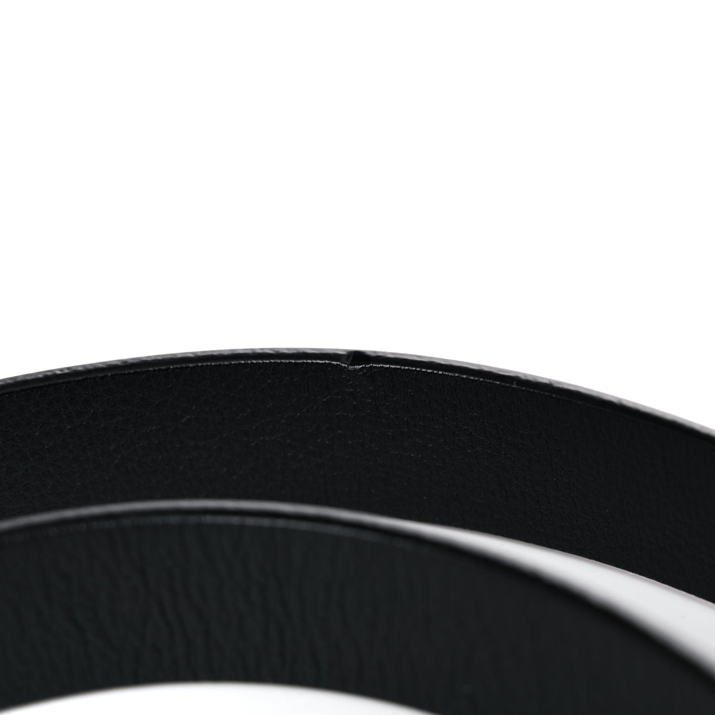 Taurillon Calfskin 30mm LV Initiales Belt 85 34 Black