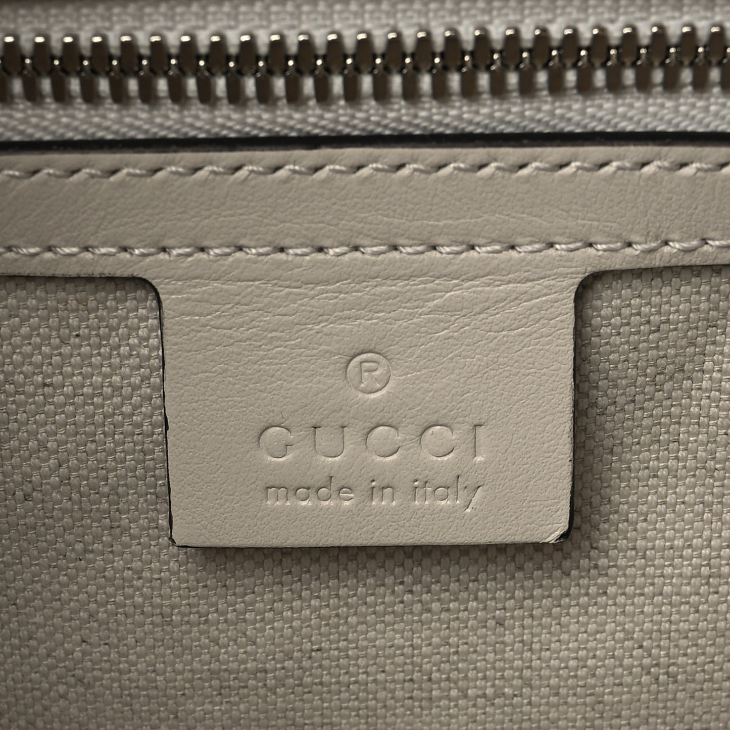 Calfskin GG Tennis Embossed Square Messenger Bag Mystic White