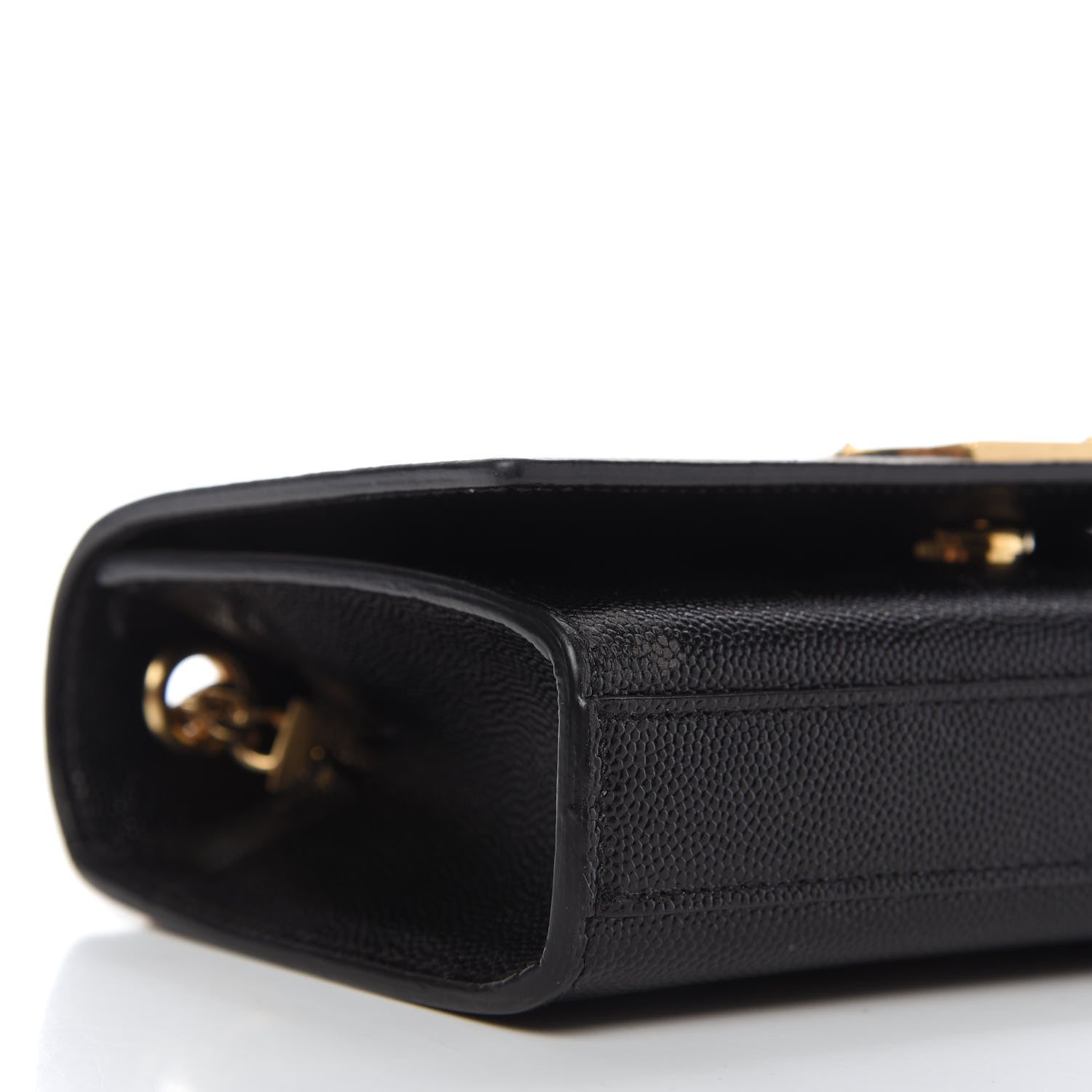 Saint Laurent Grain De Poudre Small Monogram Kate Satchel Black 6 of 9