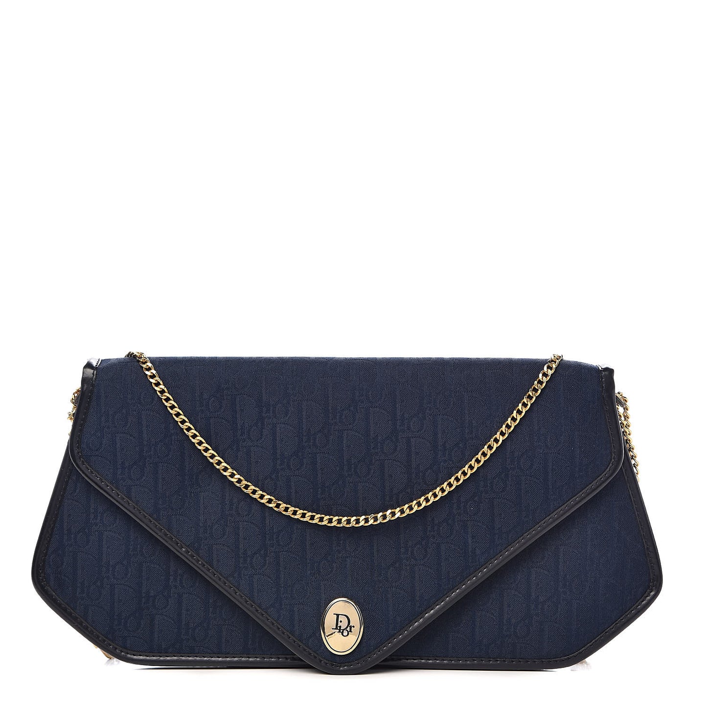Monogram Chain Flap Navy