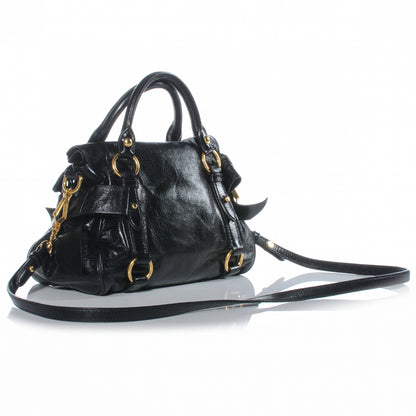 Miu Miu Vitello Lux Mini Bow Bag Nero Black 3 of 8