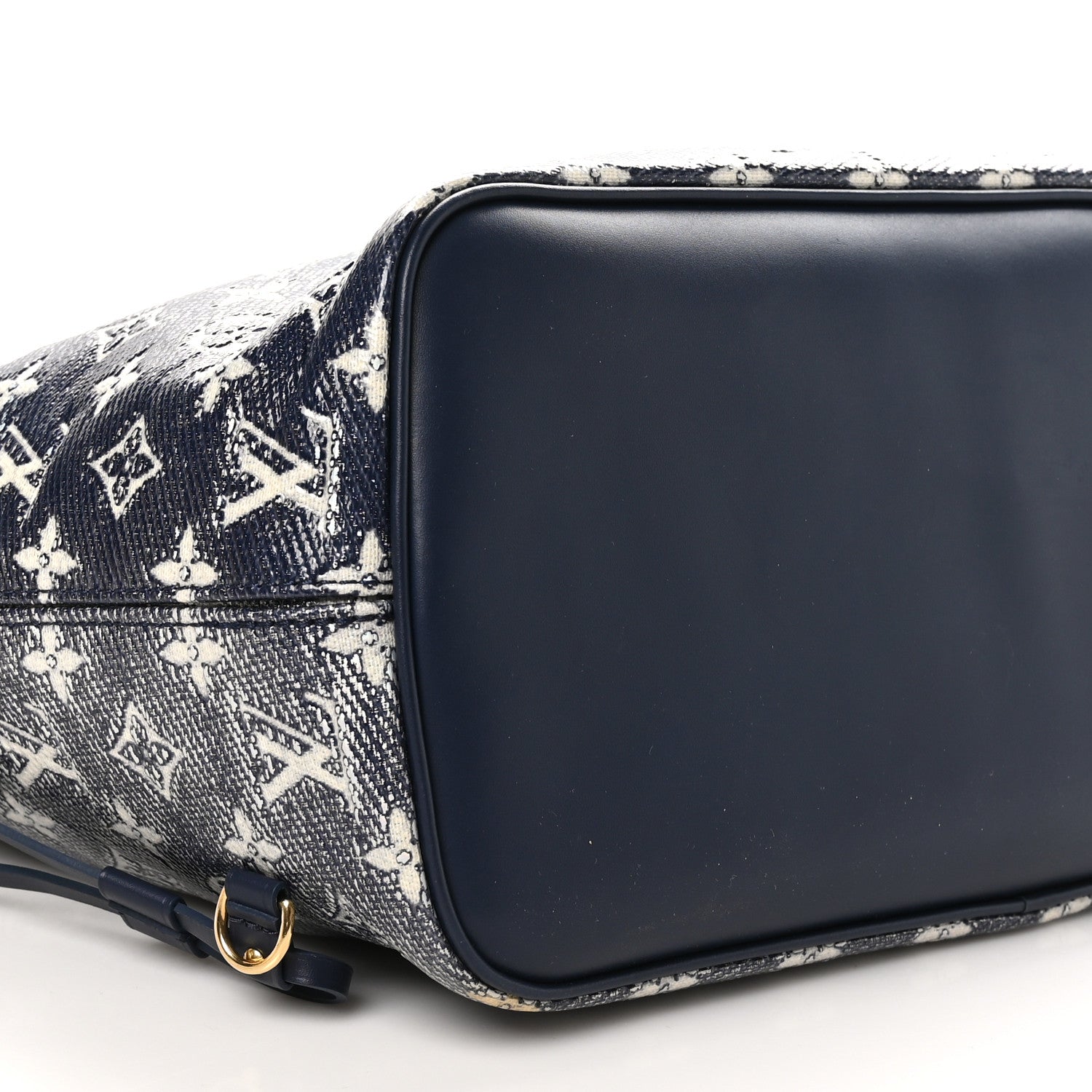 Louis Vuitton Monoglam Neverfull MM Blue 9 of 11