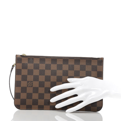 Louis Vuitton Damier Ebene Neverfull MM GM Pochette 2 of 8