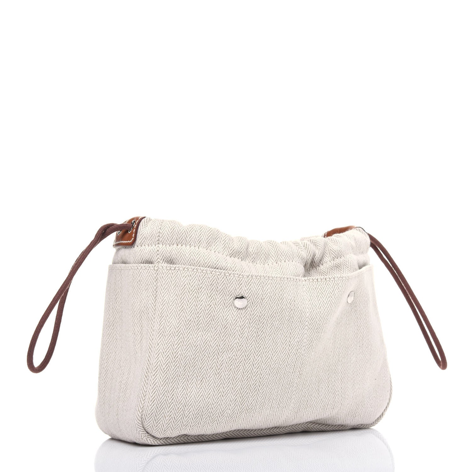 Hermes Canvas Barenia Fourbi 20 PM Pouch Naturel Fauve 3 of 10