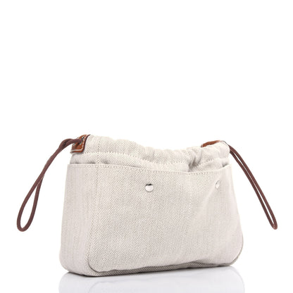 Hermes Canvas Barenia Fourbi 20 PM Pouch Naturel Fauve 3 of 10