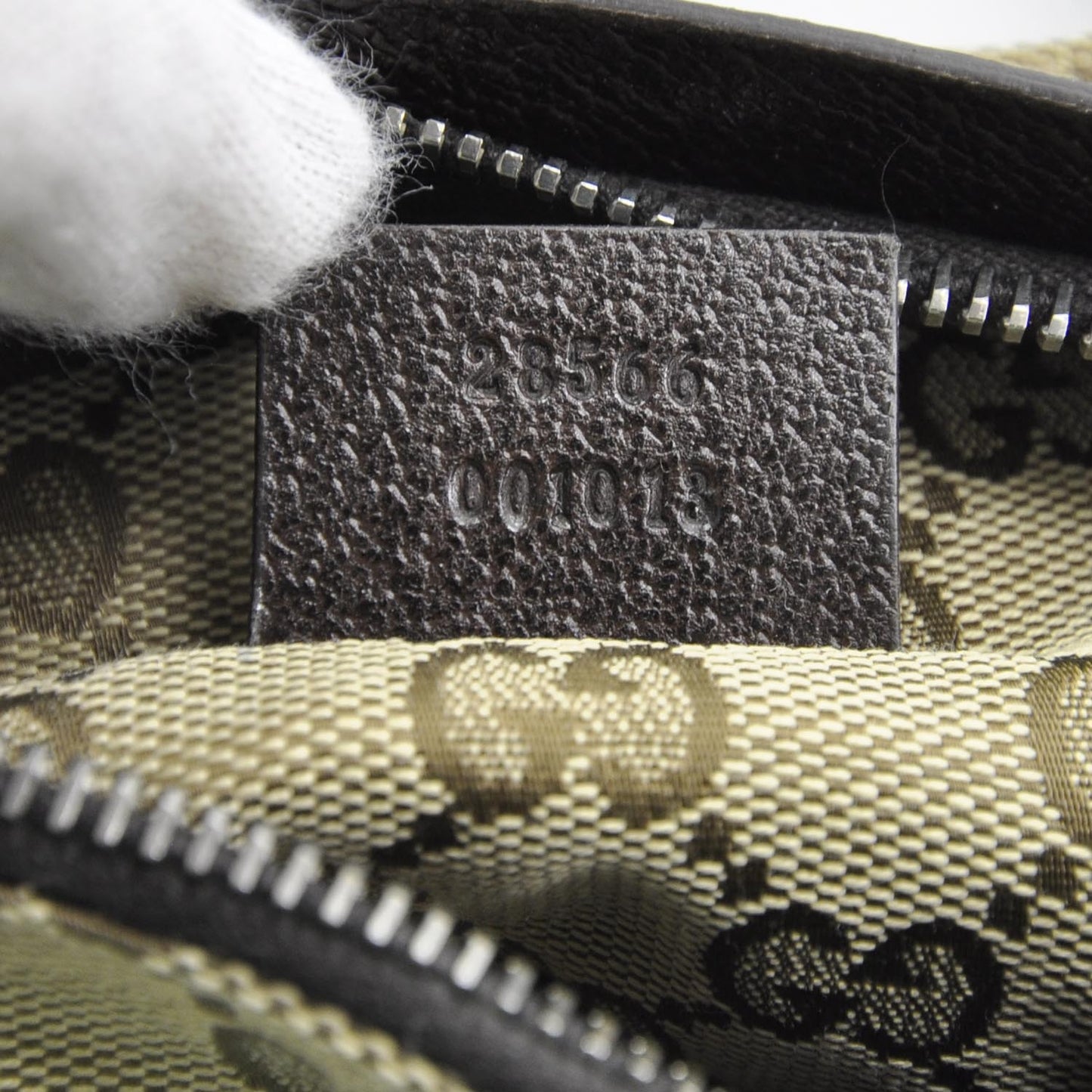 GG Monogram Web Double Pocket Belt Bag Ebony