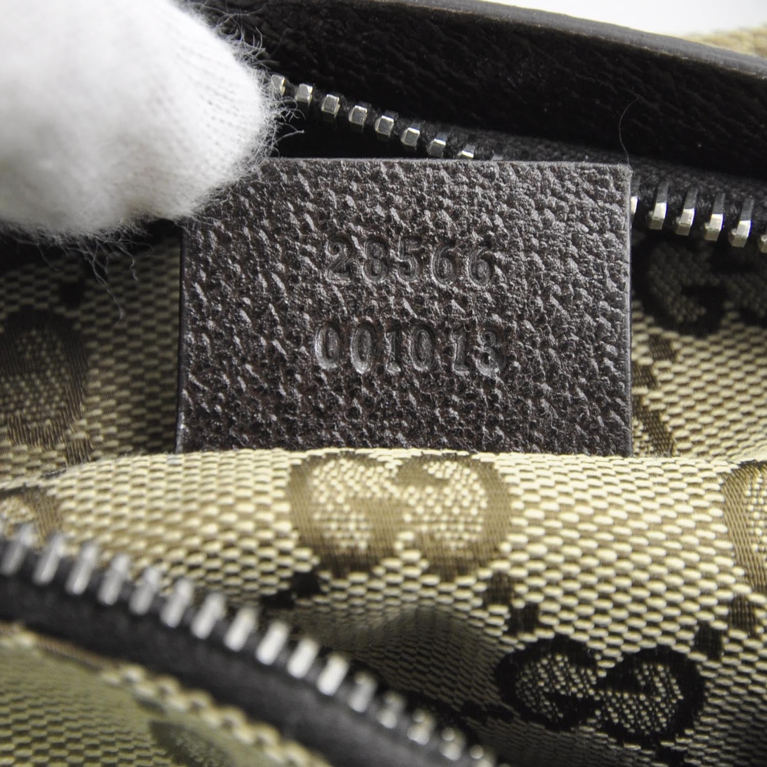 Gucci GG Monogram Web Double Pocket Belt Bag Ebony 8 of 9