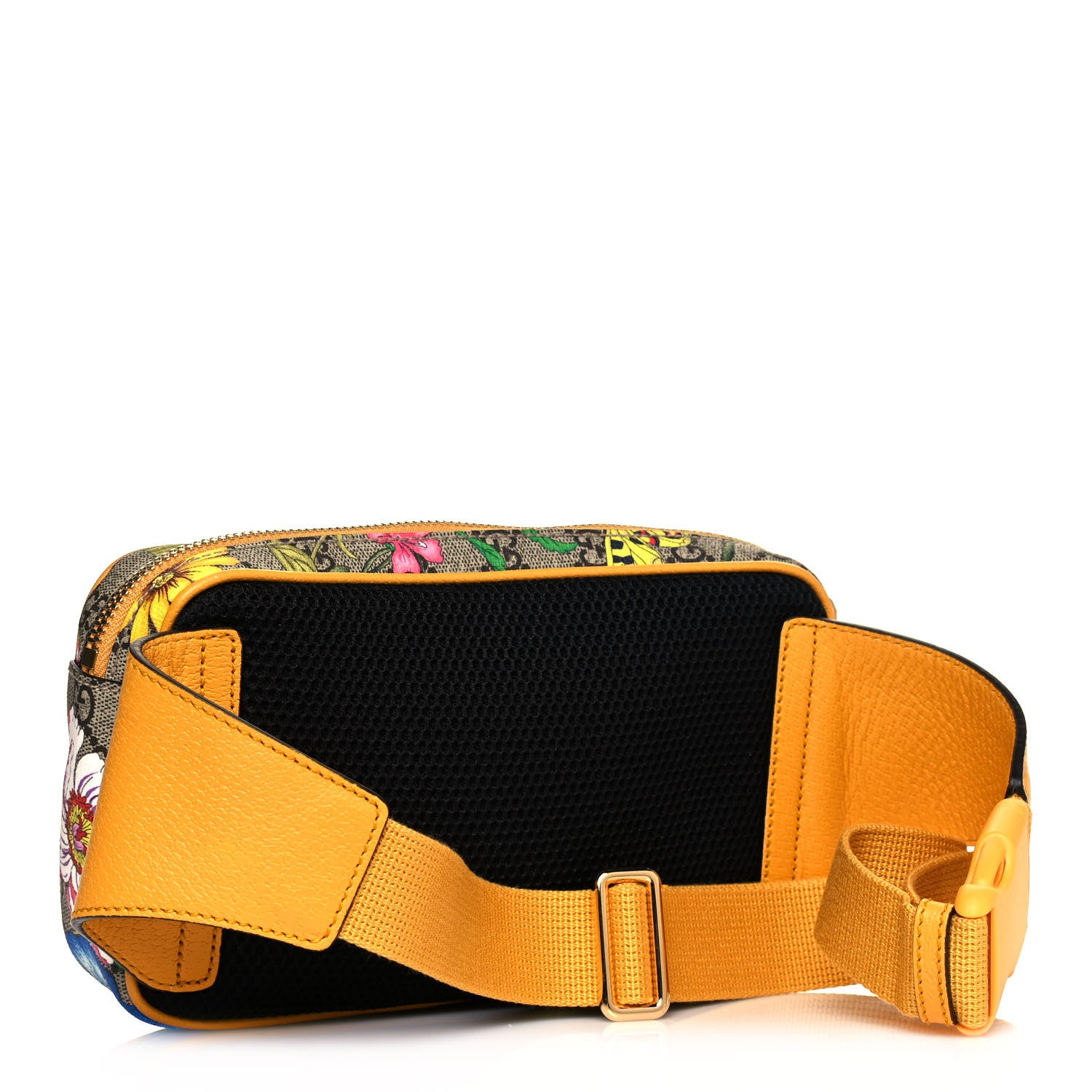 Gucci GG Supreme Monogram Flora Medium Ophidia Belt Bag Beige Multicolor Crop 3 of 12