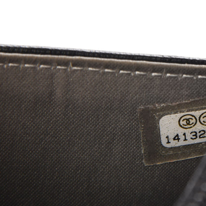 Chanel Lambskin Camellia Embossed Wallet On Chain WOC Black 8 of 8