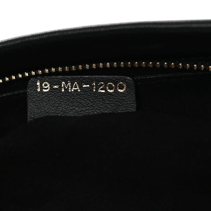 Christian Dior Calfskin Medium Diordouble Zip Pouch Black 7 of 10
