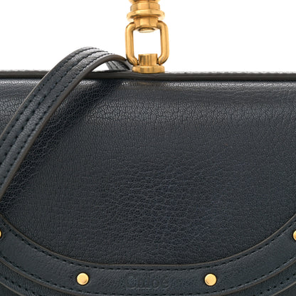 Chloe Calfskin Small Nile Bracelet Minaudiere Bag Silver Blue 8 of 11