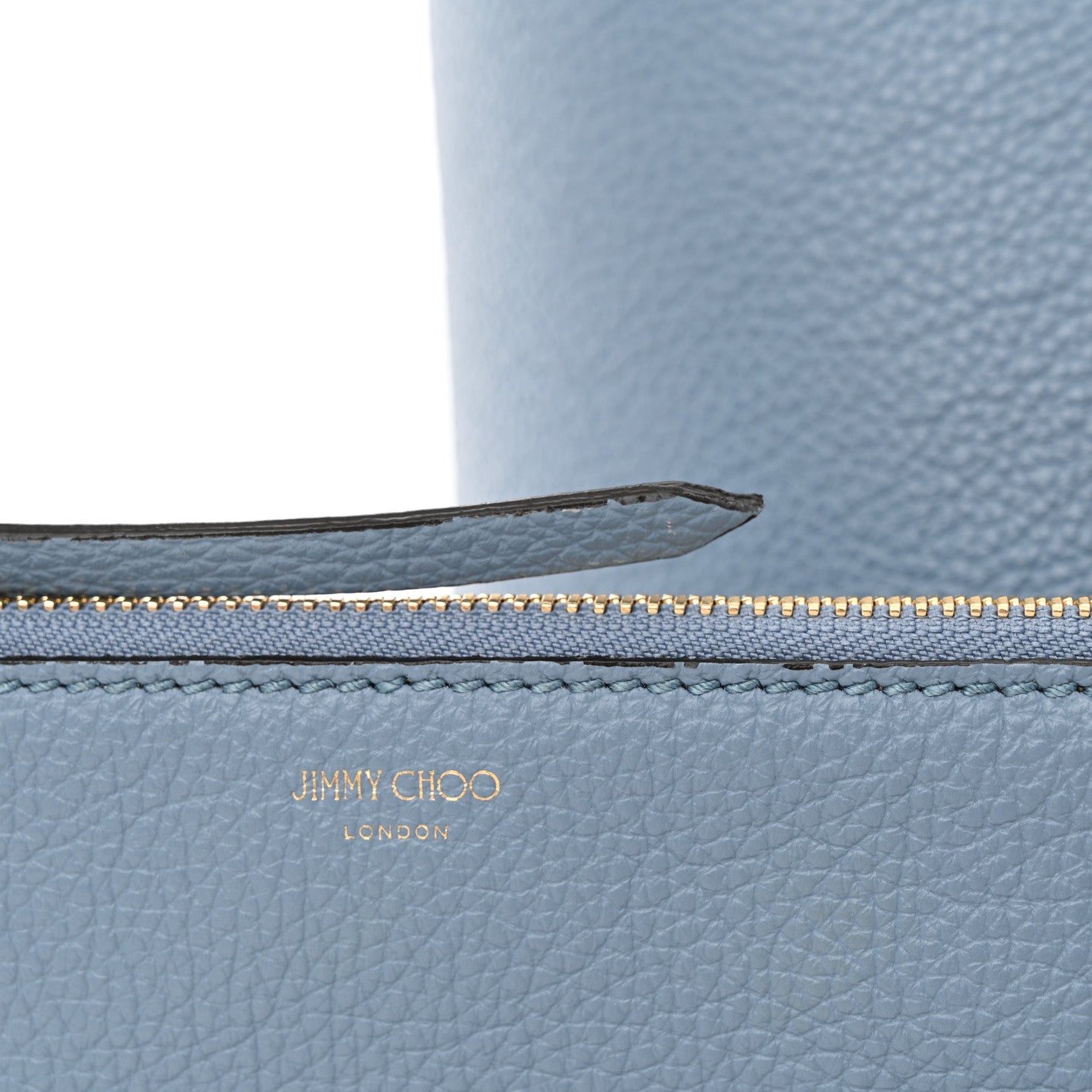 Jimmy Choo Grainy Calfskin Nine2Five East West Tote Smoky Blue 15 of 22