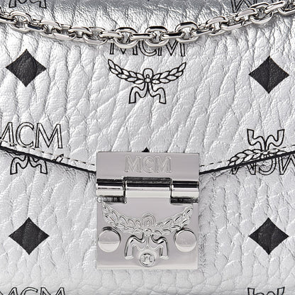 MCM Metallic Visetos Patricia Wallet On Chain Silver 9 of 9