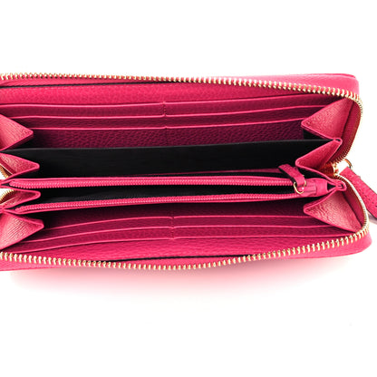 Gucci Dollar Calfskin GG Marmont Zip Around Wallet Box Pink 5 of 10