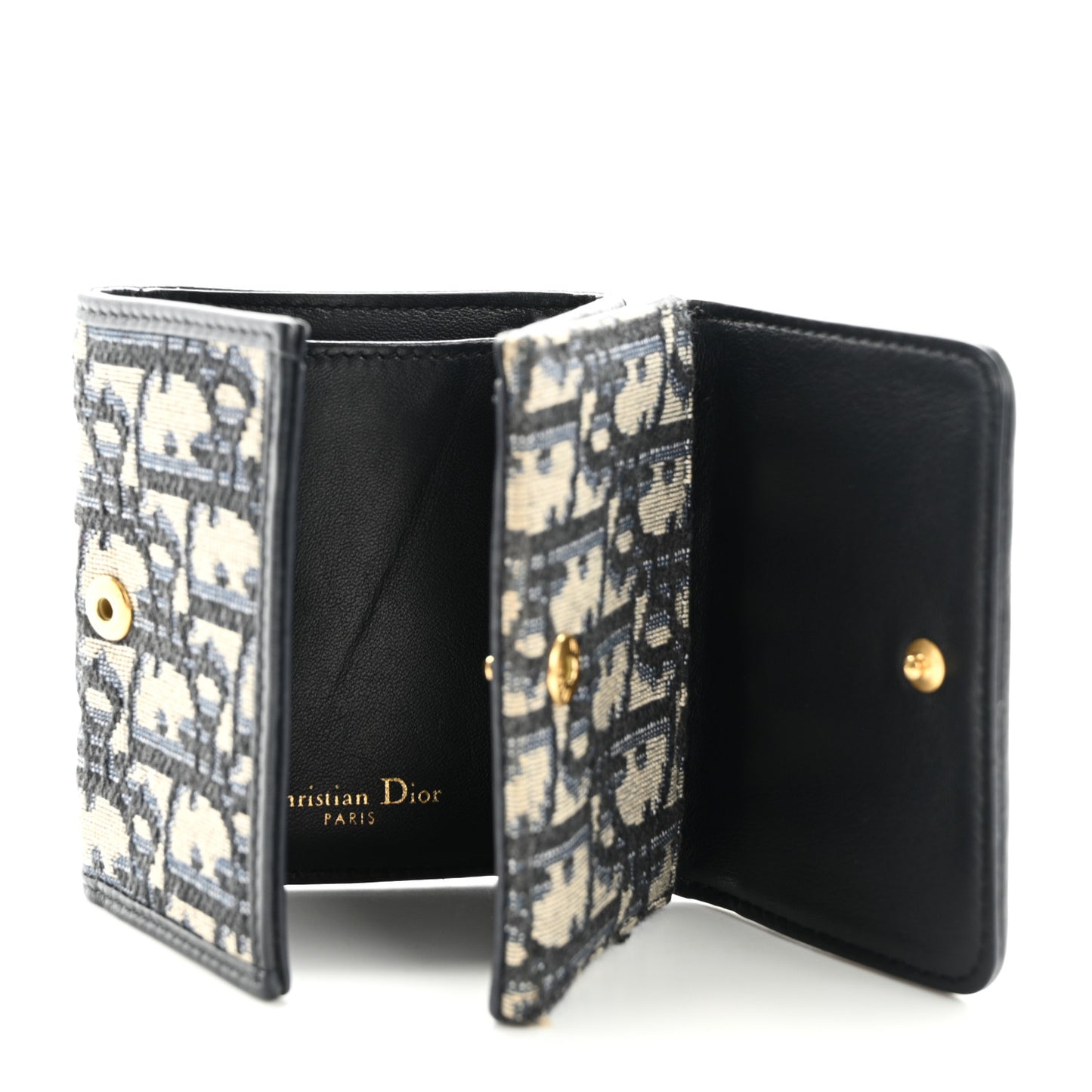 Oblique Compact Wallet Blue