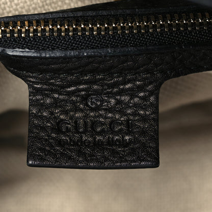 Gucci Pebbled Calfskin Medium Soho Chain Shoulder Bag Black 6 of 10