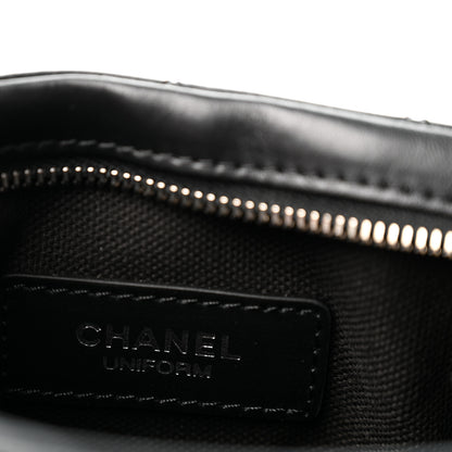 Chanel Lambskin Quilted Uniform Crossbody Bag Black 6 of 11
