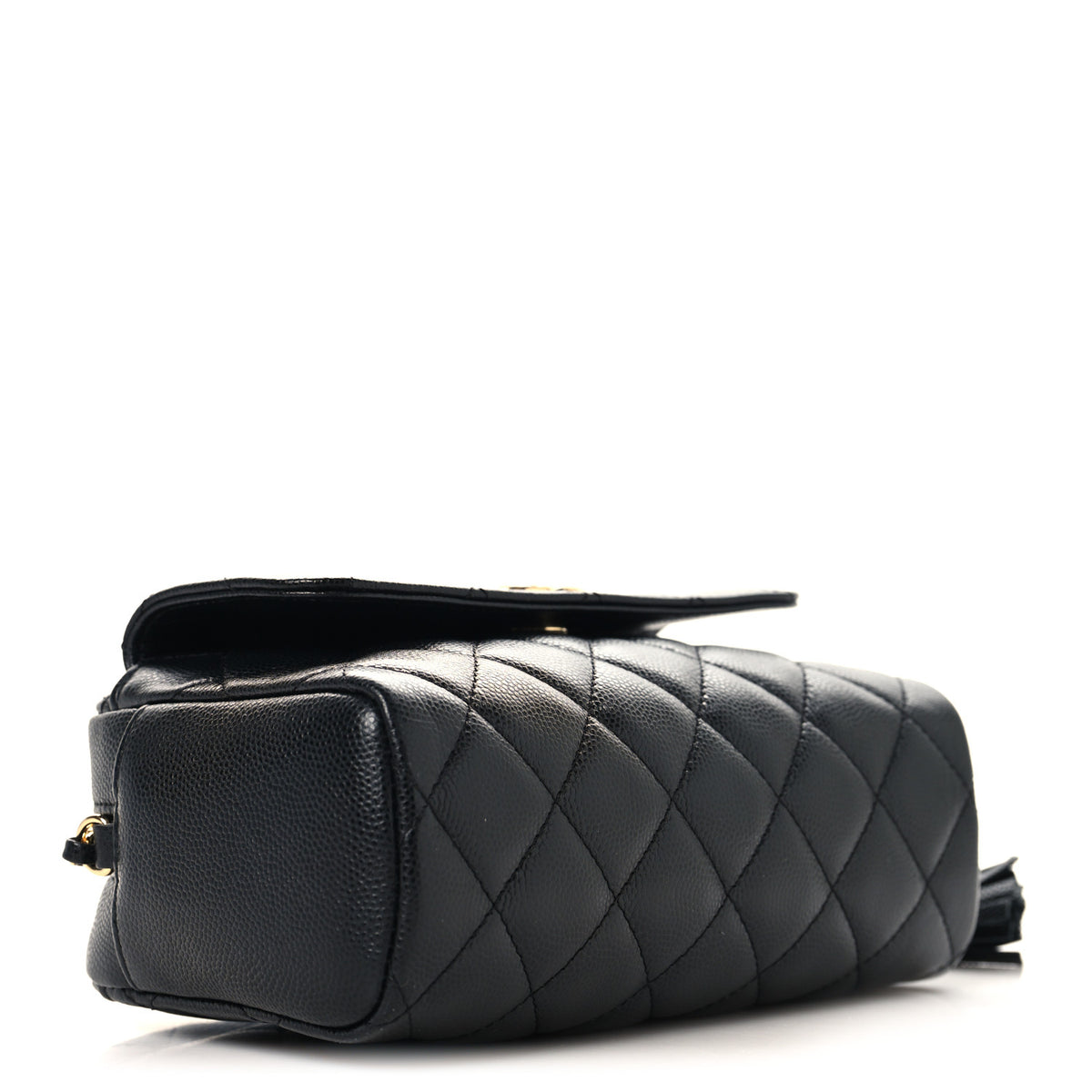 Chanel Caviar Quilted Paris Hangzhou Tassel Camera Case Black 4 of 10