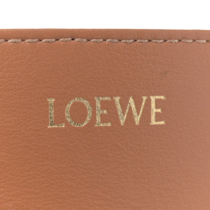 Loewe Shiny Calfskin Medium Puzzle Fold Tote Warm Desert Black 6 of 16