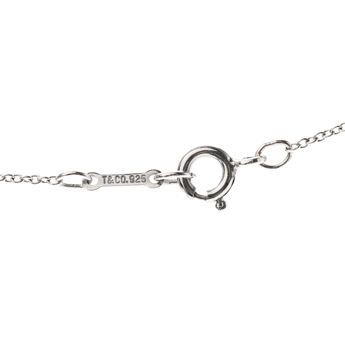 Sterling Silver 16mm Elsa Peretti Cross Pendant Necklace