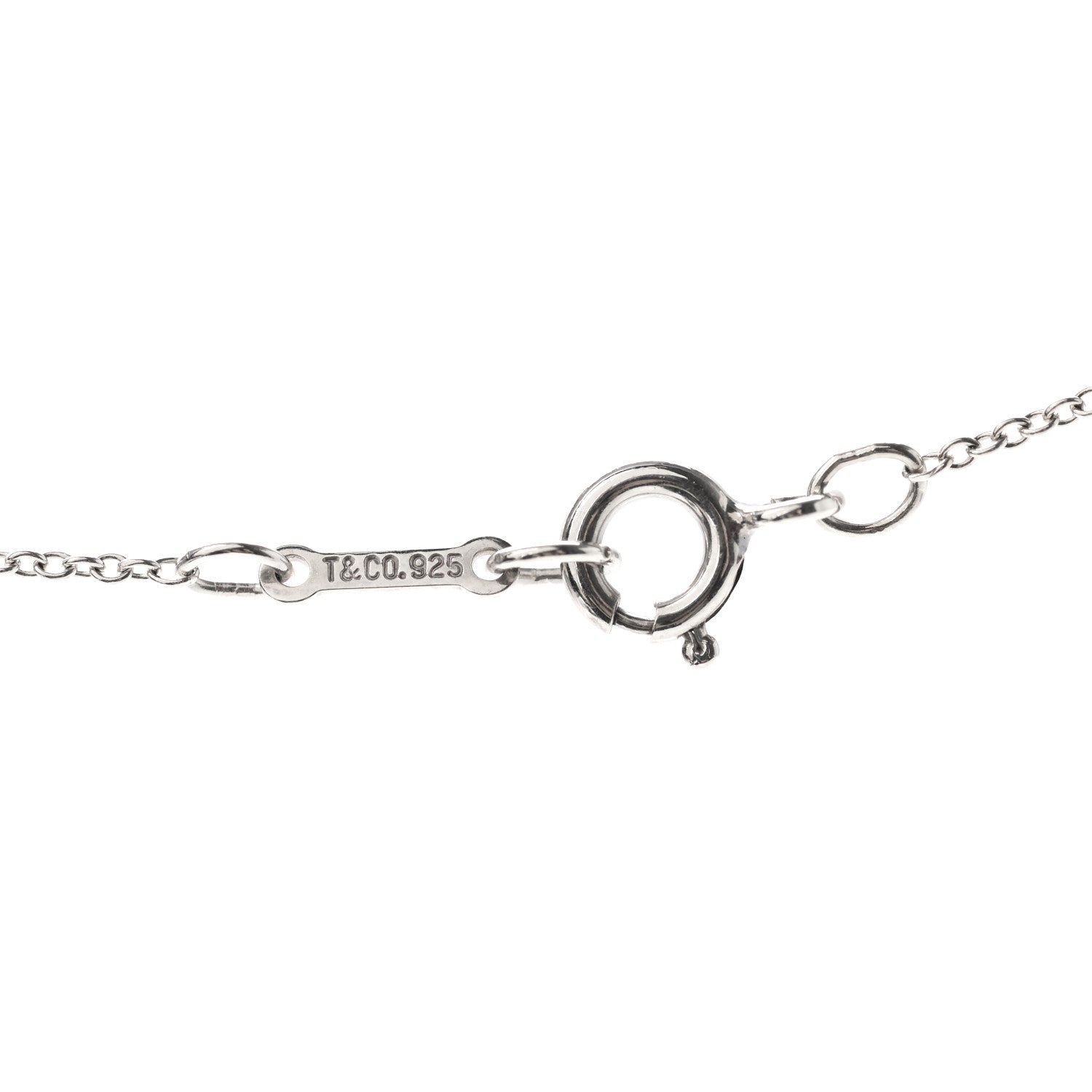Tiffany Sterling Silver 16mm Elsa Peretti Cross Pendant Necklace 4 of 5
