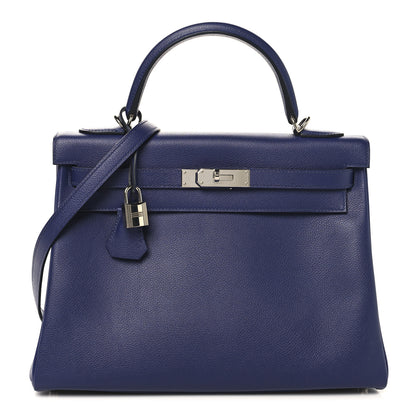 Hermes Evercolor Verso Kelly Retourne 32 Bleu Encre Bleu Zellige 1 of 13