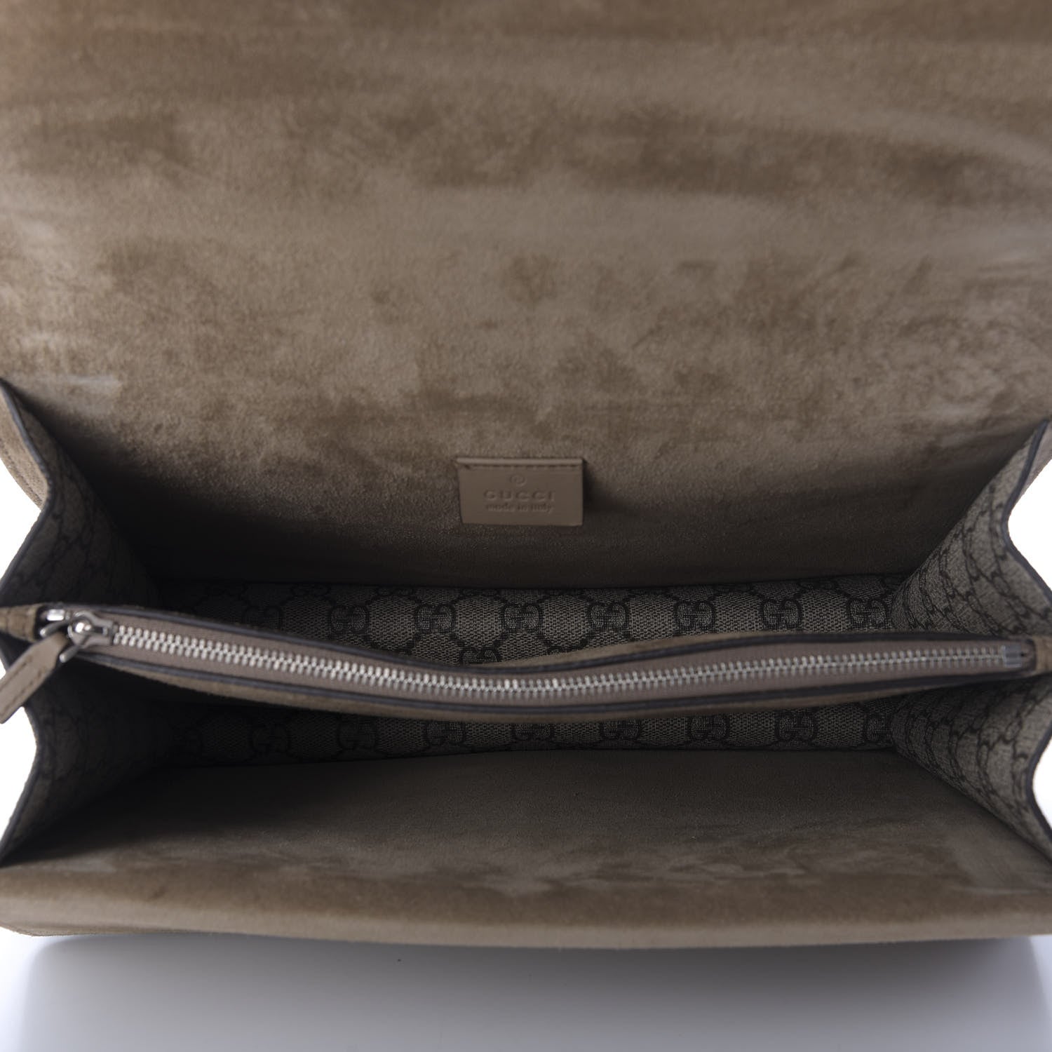 Gucci GG Supreme Monogram Medium Dionysus Shoulder Bag Taupe 5 of 9