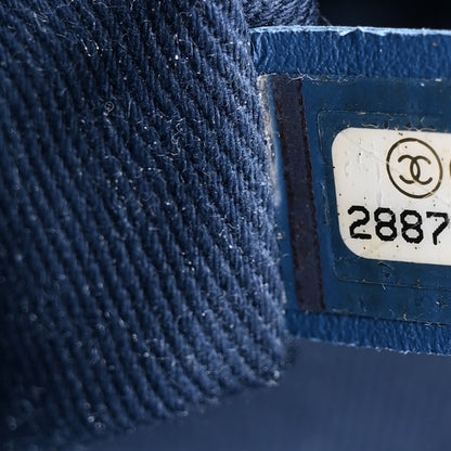 Chanel Denim Quilted Medium Denim Trip Single Flap Blue 7 of 10