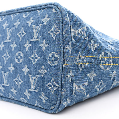 Louis Vuitton Monogram Denim Neo Neverfull MM Blue 10 of 10