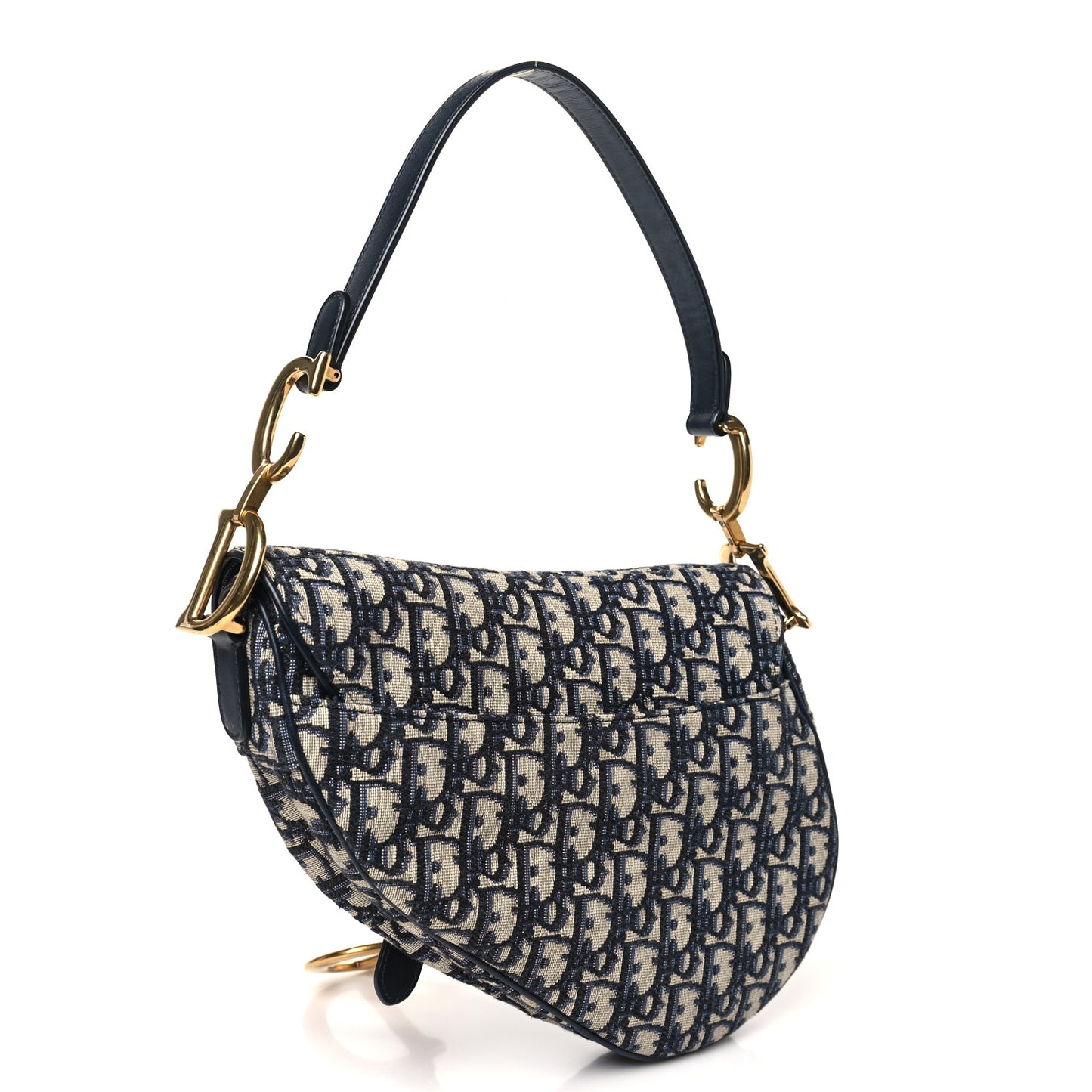Oblique Saddle Bag Blue