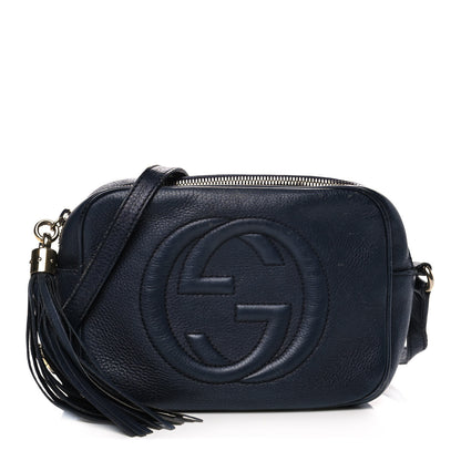 Gucci Pebbled Calfskin Small Soho Disco Bag Blue 1 of 13