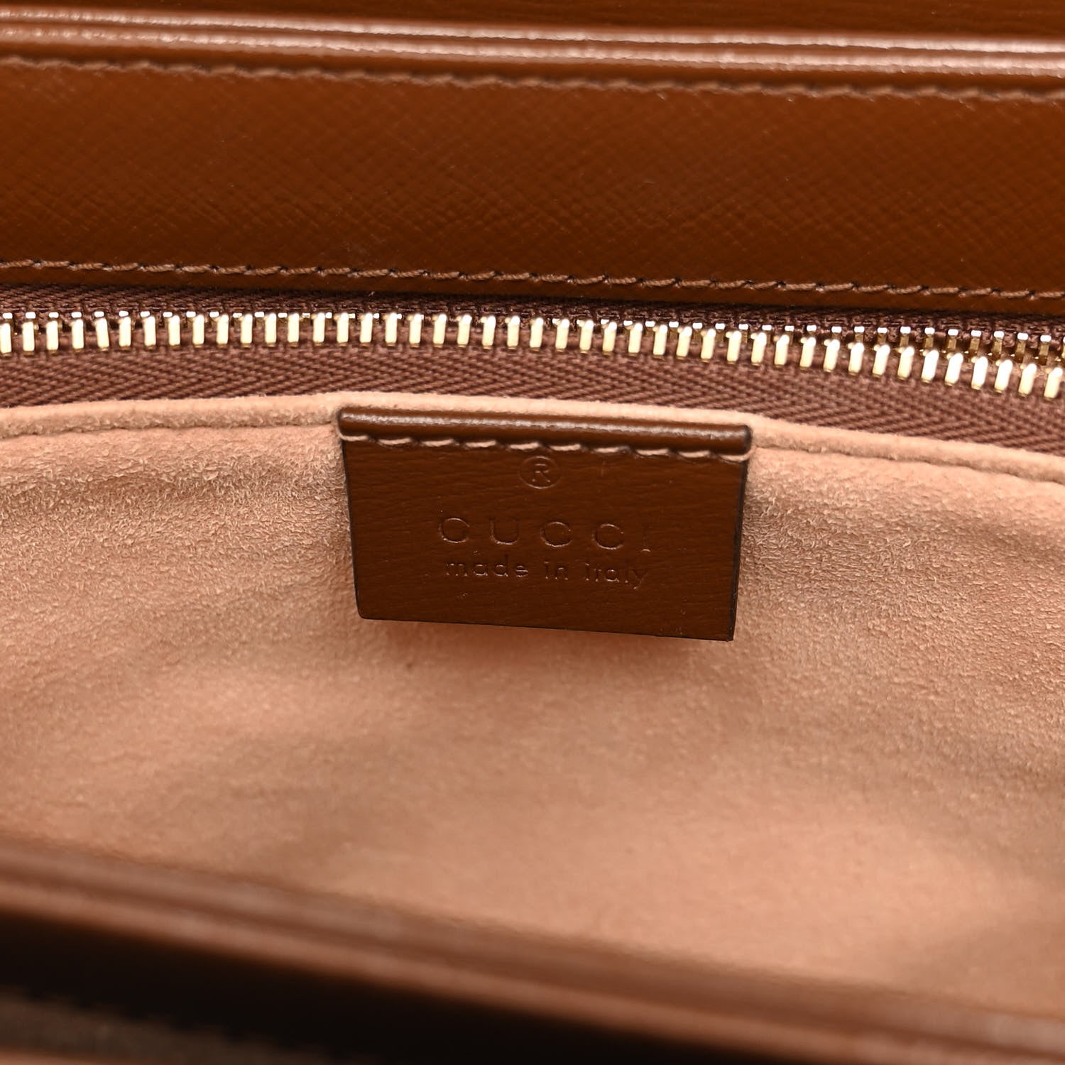 Gucci GG Supreme Monogram Horsebit 1955 Shoulder Bag Beige Brown Sugar 6 of 9