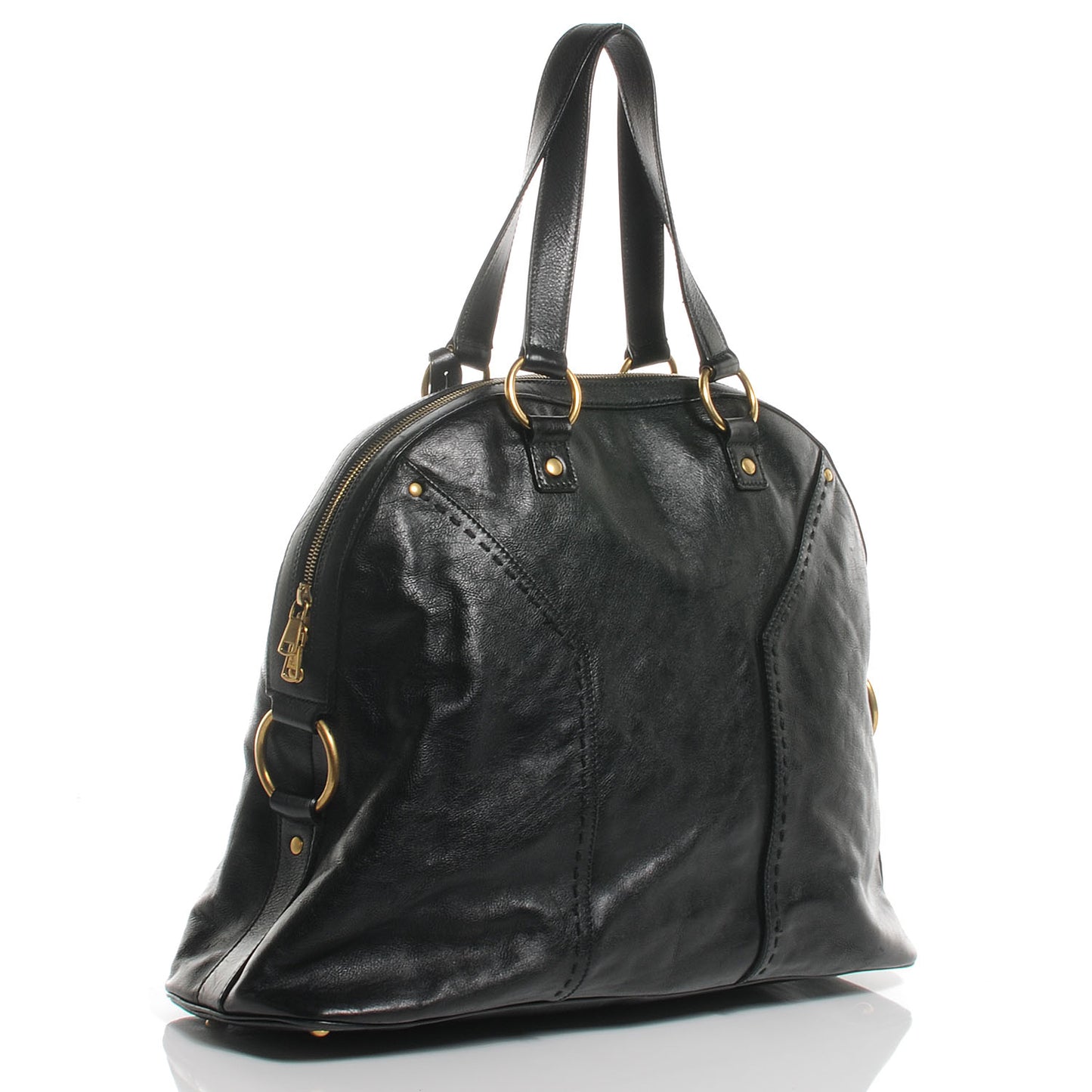 Leather Oversized Muse Black