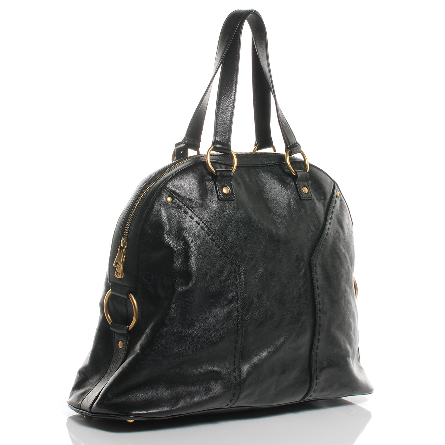 Saint Laurent Leather Oversized Muse Black 3 of 7