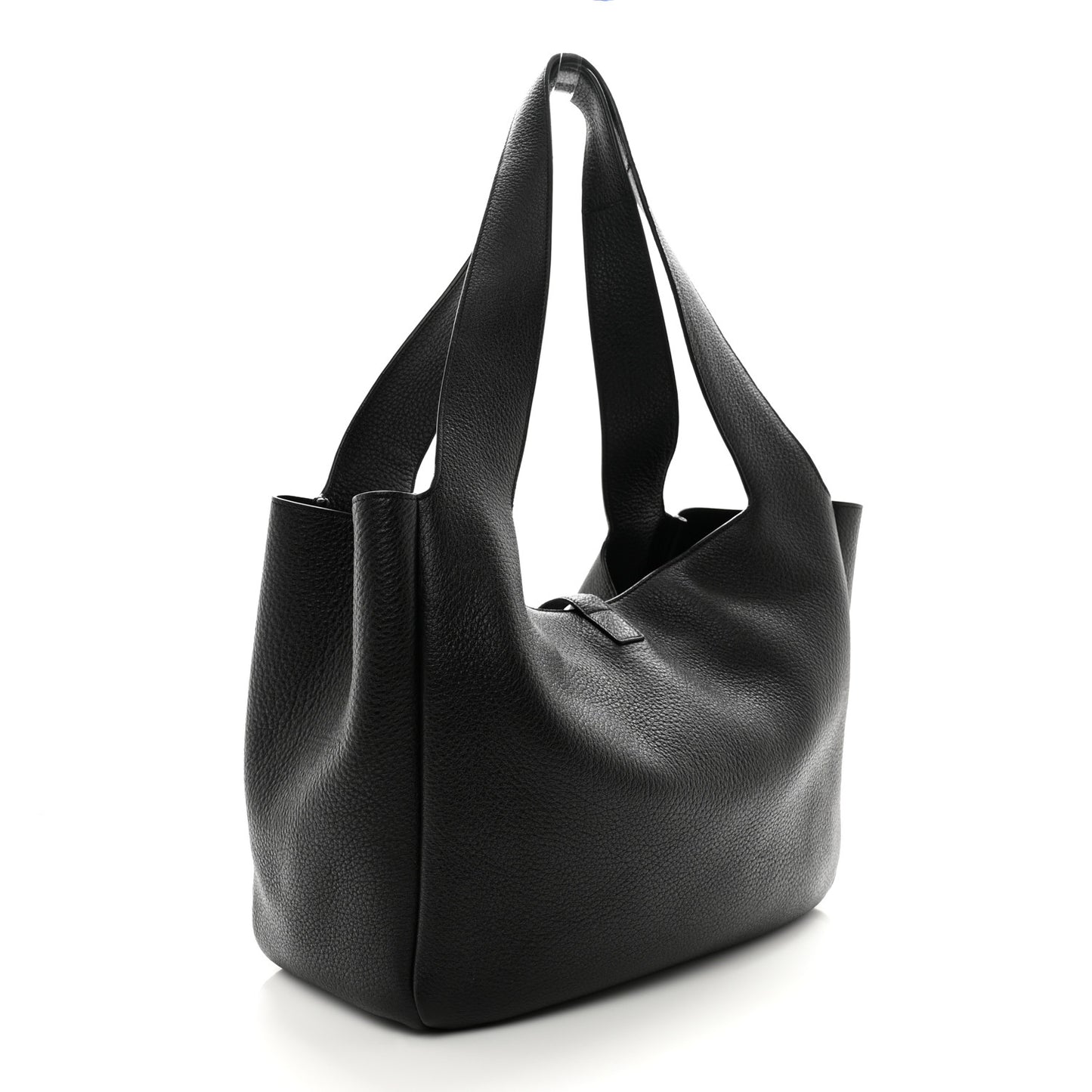 Grained Deerskin Bea Tote Black