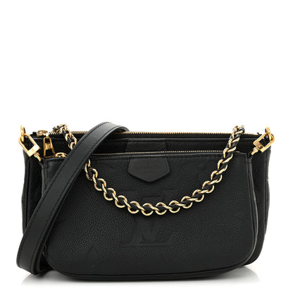 Louis Vuitton Empreinte Monogram Giant Multi Pochette Accessories Black 1 of 10