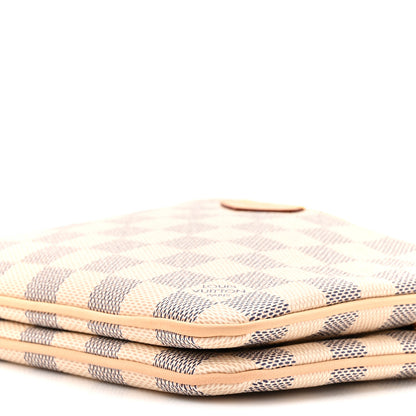Louis Vuitton Damier Azur Double Zip Pochette 8 of 9