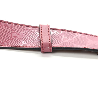 Gucci Imprime Monogram Interlocking G Belt 85 34 Pink 9 of 10