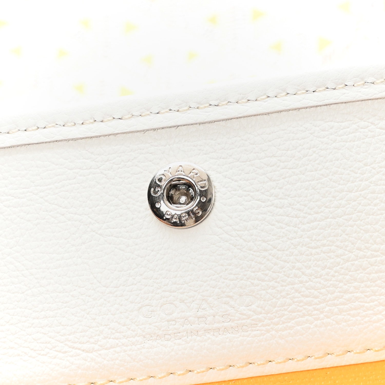 Goyard Goyardine Saint Louis Claire Voie PM White Yellow 7 of 11