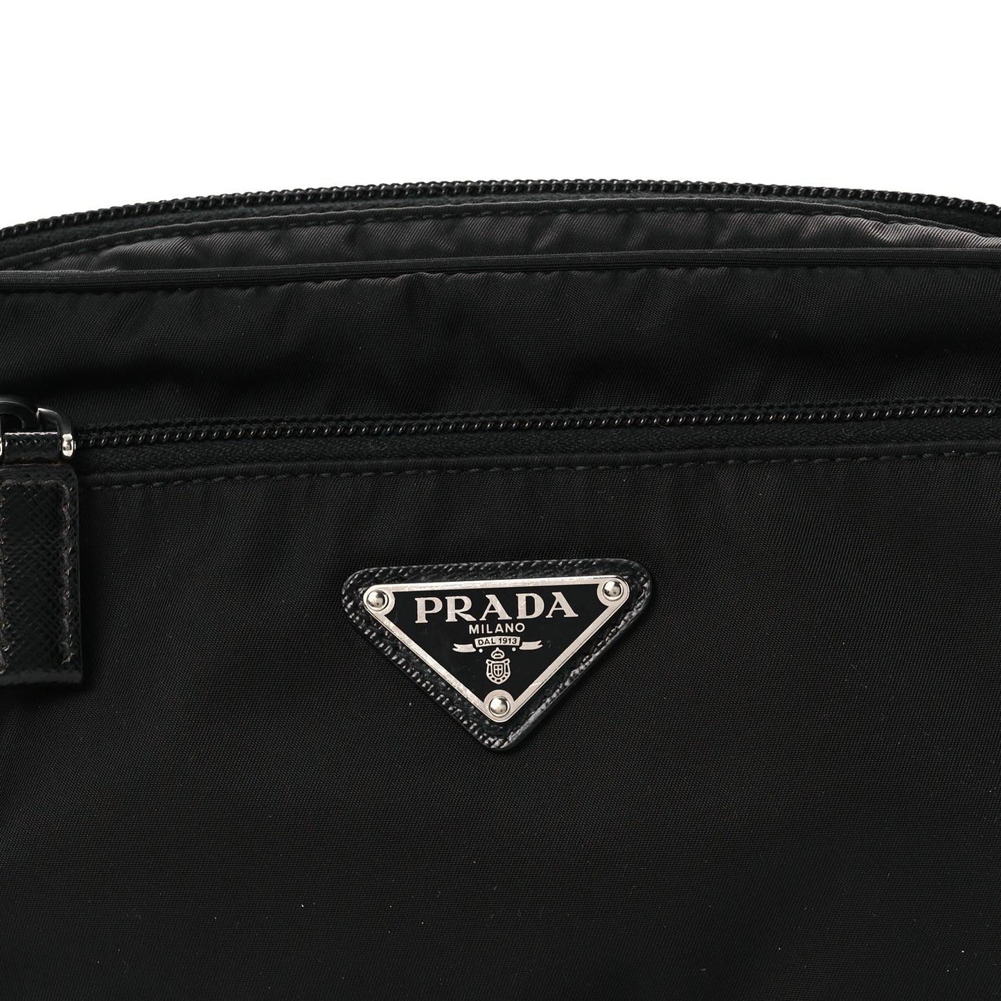 Re-Nylon Saffiano Belt Bag Black