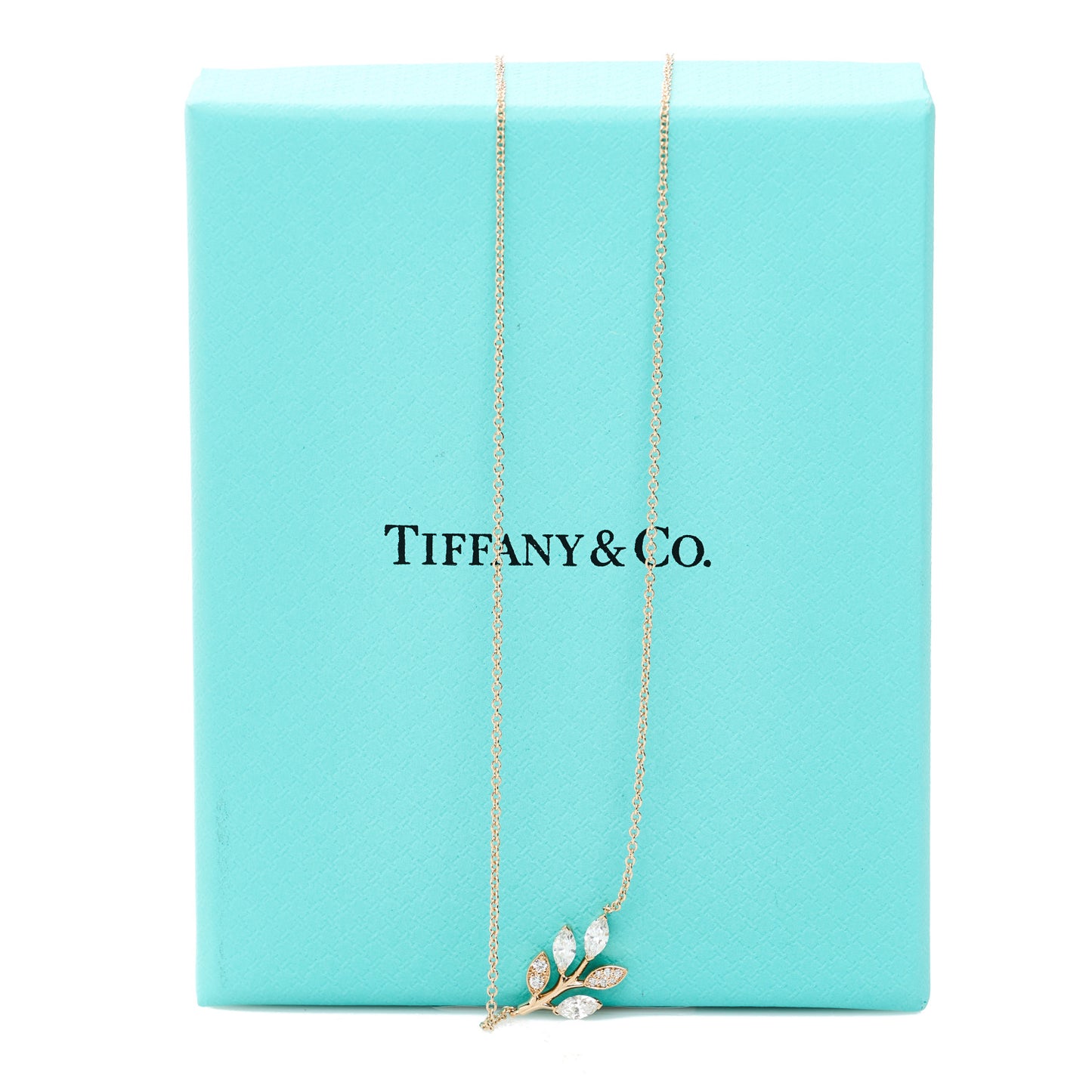 18K Rose Gold Diamond Victoria Vine Pendant Necklace