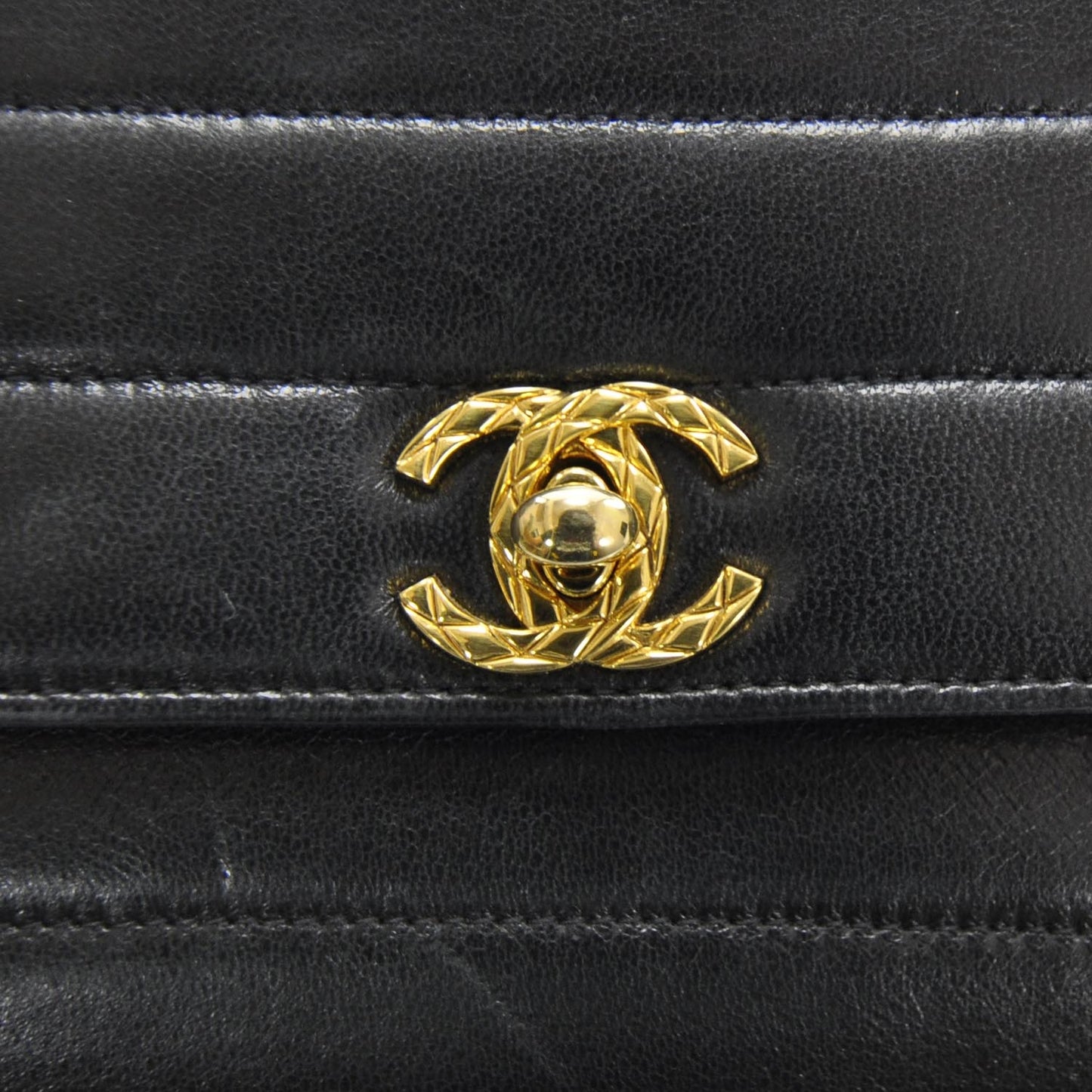 Lambskin Quilted Mini Flap Black