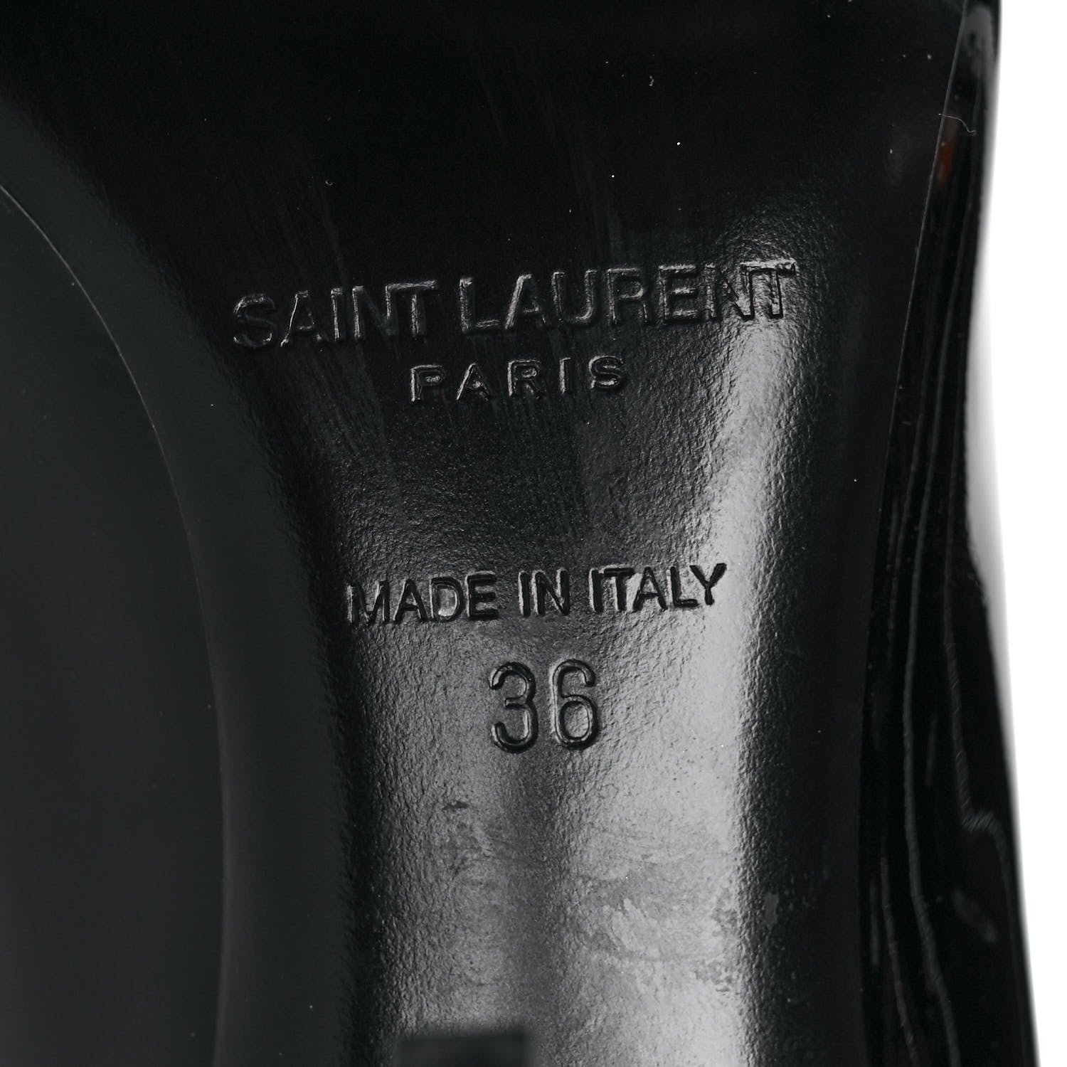 Saint Laurent Patent Opyum 85 Pumps 36 Black 6 of 9