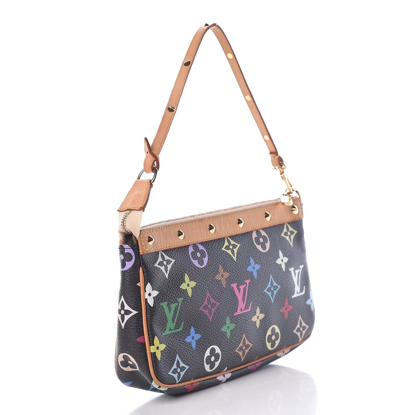 Monogram Multicolor Pochette Accessories Black