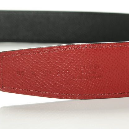 Hermes Epsom 32mm Collier De Chien CDC Belt 85 Black Grenat 6 of 6